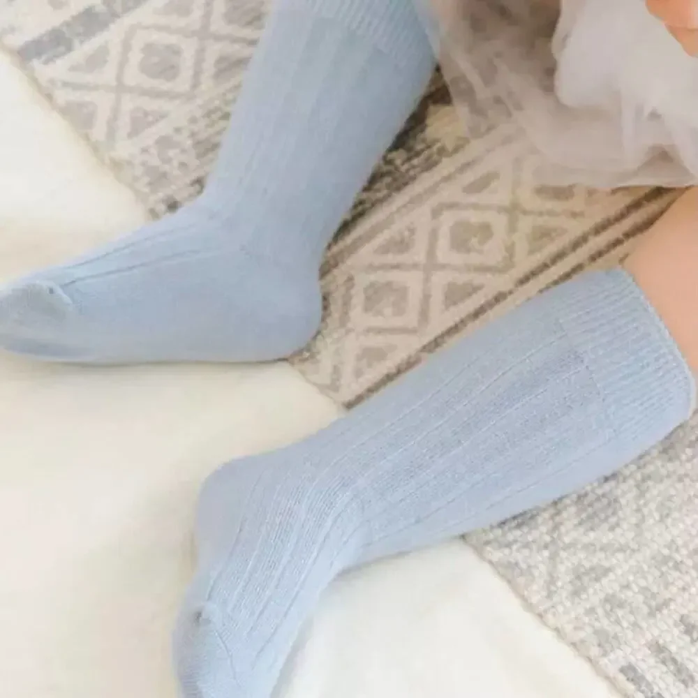 Lot of 3: New  XS cotton knee high socks 0-6 months